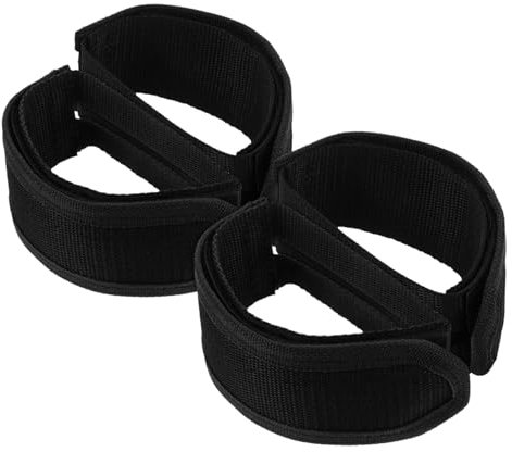 Supvox Fahrradpedalriemen 4 Stück Fahrrad-zehenriemen Für Fixed Gear Schwarz Einfach Zu Installierende Nylon-sicherheitsriemen