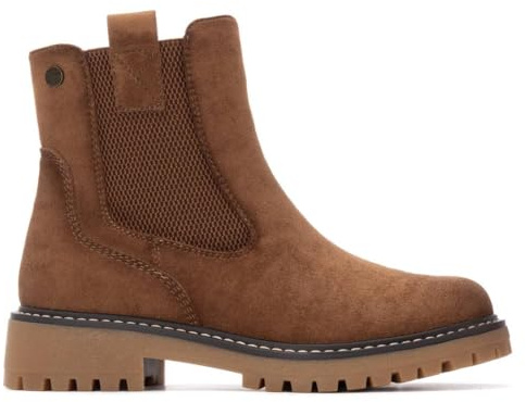 REFRESH - Botín Mujer Taupe - Calzado Cómodo y Versátil - Moda casual - Modelo 17302701 (Talla 38)