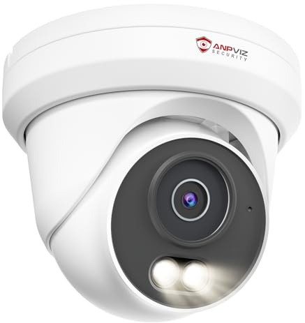 Anpviz 5MP PoE Camera, Turret Security IP Camera Outdoor Wired, Require NVR