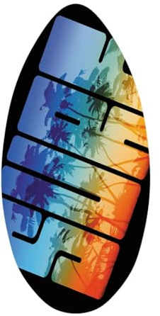 Pegciuho Skimboard, Planche de Surf Aquatique pour La Glisse sur La Plage, Skimboard, Bodyboard pour Tous Skimming Adultes, Débutants, 41 Pouces