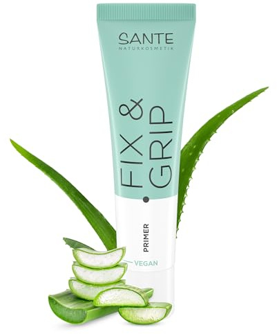 SANTE Naturkosmetik Fix & Grip Primer - 30 ml - mit Hyaluronsäure - für extra langanhaltendes Make-up - feuchtigkeitsspendend & vegan