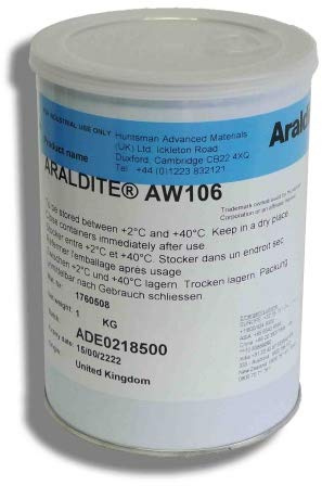 Araldite AW 106 Epoxidharz Komponente von HUNTSMAN | 1 kg | Harz für Zwei Komponenten 2K Epoxid Kleber Klebstoff-System | Harz Epoxidharzkleber Epoxidharz Epoxidkleber Epoxidklebstoff