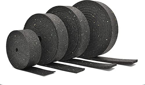 My Plast belastbare Bautenschutzmatte Almohadillas Rollo de Goma Resistente al Agua para construcción de terrazas, Negro, 5000mm x 50mm x 8mm