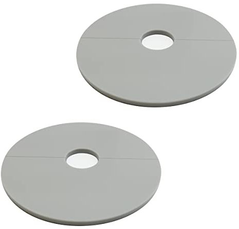 Rosettes Cover for Pipes, Heaters, Railings, Easy Assembly, Pipe Cover, Made in Germany, Pipe Collars, White/Grey/Black, Heating Pipe Cover, Trim Cuff