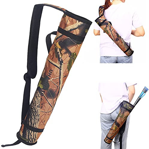 YOYIAG Bogen Pfeile Tasche Köcher Bogenschießen Bogenschiessen Verstellbar Köcher für Pfeile Köcher Bogenschießen Zielübungen für Jagd Jugendliche und Erwachsene Bogensport Rucksack Tragemodi