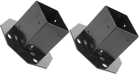 KITANDOVE 2pièces De Base De Poteau Pour Mailbox Supports De Railing De Terrasse Bases De Soutien Solides Pour Cour Jardin Et Ferme