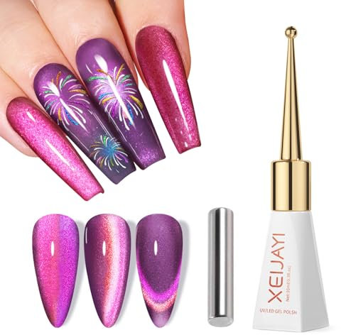 GZSYY Cat Eye - Smalto per unghie in gel UV, magnetico, 10 ml, con protezione UV