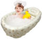 Niños inflables de la bañera de la bañera: piscina portátil de baño para niños pequeños con respaldo | Mini piscina de aire para niños y niñas, cuenca de ducha de viaje para baños de bebé, uso interno