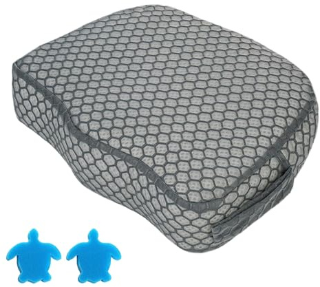 Asientos de bañera de hidromasaje para adultos, cojín elevador de spa para adultos, almohadilla de malla de aire 3D antideslizante sin flotador para relajación en el patio trasero, viajes de