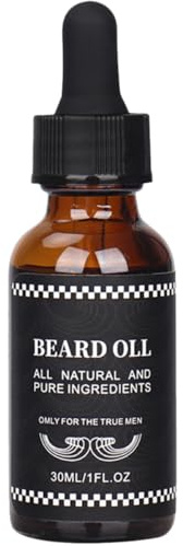 TOPPERFUN Aceite Crecimiento Barba para Hombres Hidratante Natural 30 Ml Acondicionador Ligero para Cuidado Diario y Suavidad Uso en Cuidado del Bigote y Barba