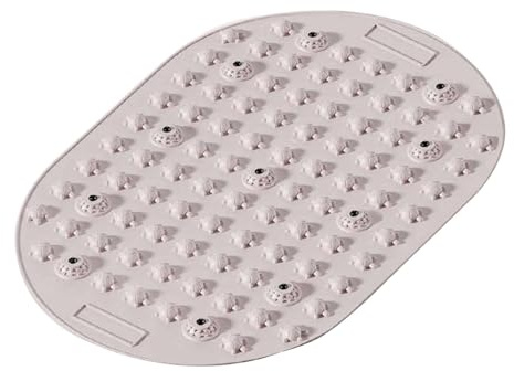 predolo Tappetino per agopressione con punti di pressione del piede, antiscivolo, facile da pulire, per jogging, fitness, palestra, uso domestico, Grigio