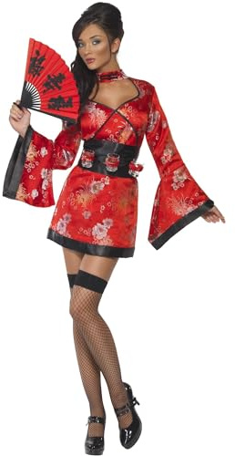 Smiffys Costume geisha vodka, robe et ceinture avec porte-verres à vodka Halloween