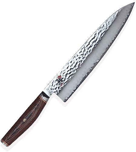 MIYABI 234073 – 241 – 0 Gyutoh – Coltello in Acciaio, 240 mm, Argento/Marrone, 39,7 x 7,7 x 2,9 cm