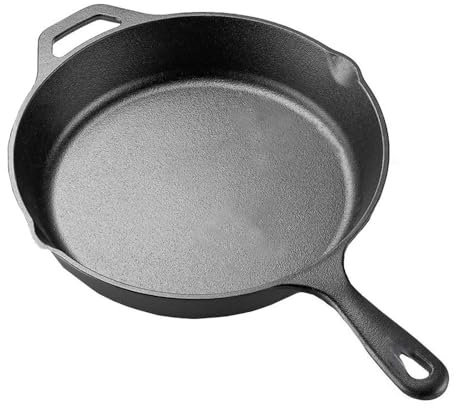 La Cuisine 25cm Padella in ghisa Rivestimento pre-stagionatura, ideale per uso interno ed esterno, adatta al forno, senza PFOA e PTFE