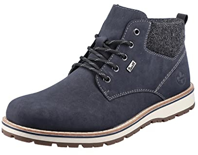 Rieker 38419, Stivali Uomo, Blue, 47 EU