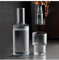 Origami 1 Litre Bedside Table Carafe Set with Glass Water Bottle and Carafe Glasses