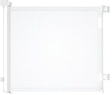 Patywaga Barriere de Securite Enfant bebe Extensible Retractable 0-140cm - Barrière Escalier Enfant et Chien pour Intérieur/Extérieur, Couloirs（Blanc）