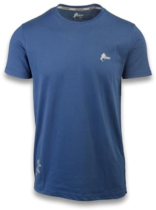 ANDE Geko herr T-shirt – ledig T-shirt för utomhus och fritid, Blå, XXL