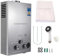 Chauffe-eau au gaz Propane LPG 6L/8L, Chauffe eau instantané avec Modes Hiver et Été, 16 kW Chauffe-eau au Gaz Propane GPL avec Kit de douche, pour la Famille, Camping-car, RV, maison (6L)
