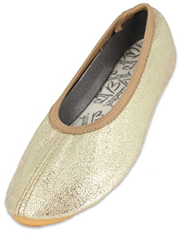 Beck Girl's Basic 071 Gymnastics Shoes, Gold, 13 UK Child