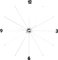 Kare Design Wanduhr Like Umbrella Balls, Chrom, 100cm Durchmesser, Uhr, Sthalgestell, Quarzuhrwerk, Batterie nicht inklusive