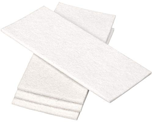 Adsamm® / 4 x plaquette autocollante en feutre pour le découpage / blancs / 80x180 mm / rectangulaire / 3,5 mm d' épaisseur / patins feutre auto-adhésifs