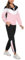 Marvmys Survêtement Femme Ensemble Zippé Couleurs Contrastées Fitness Jogging Manches Longues Sportwear rose XXL