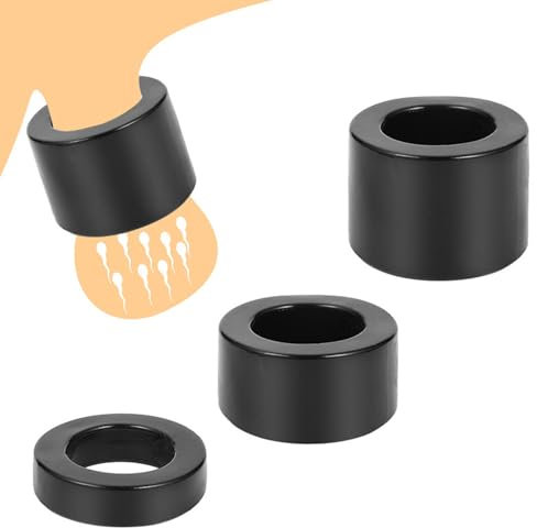 GeRRiT 3 Stück Set Silikon Penisring Hodensack Ring,Cockring Hodenring Eichelring Ballstretcher Ejakulation Verzögern SM Penis Ring Erotik Sexspielzeug für Männer Paare