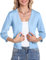 Gyabnw Damen Strickjacke 3/4 Ärmel Cardigan Elegante Jacke Stricken mit Knopf