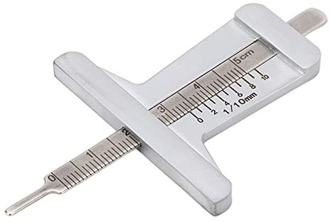 Tiefenmesser, Tragbarer Tiefenmesser für Breite Anwendung, Feine Verarbeitung, 0 Bis 50 Mm, Korrosionsbeständiger Edelstahl für Autos