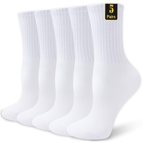 Wamicu Chaussettes Homme 5 Paires Chaussettes de Sport en Coton Peigné