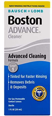 Contact Lens Solution by Boston Advance, for Gas Permeable Contact Lenses, 1 Fl Oz (Pack of 4)