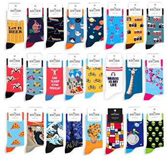 Strumpor berömda motiv, målningar & personer - unisex man, kvinna, storlek 36 – 45, strumpor, strumpa hipster, målning, rolig, Blombukett, One size