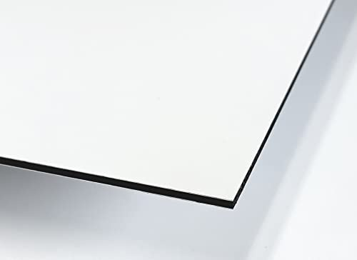 Vit aluminiumskylt för modellbygge, pyssel, gör-det-själv, screentryck och digitalt tryck (1 st, 29,7 x 42 cm)
