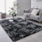 ROHATIM Hochflor Teppich Wohnzimmer Super weich Shaggy Teppich Flauschiger,Soft Area Rug Schlafzimmer Teppiche Super weich Fluffy Kindermatte(dunkelgrau,160 x 230 cm)