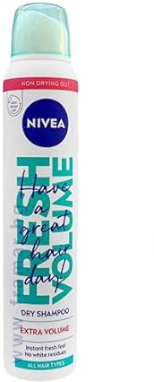 Nivea Hair Dry Shampoo Spray Extra Volume (Pack of 6)