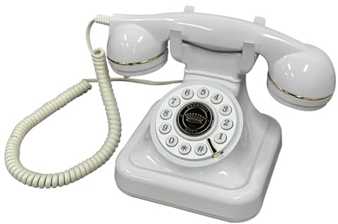 Bisofice Libro degli Ospiti Audio per Telefono per Matrimonio, Registrazione Audio Classica, Libro degli Ospiti messaggi, Libro degli Ospiti, Stile retrò, per Feste, Compleanni, affitti, Bianco