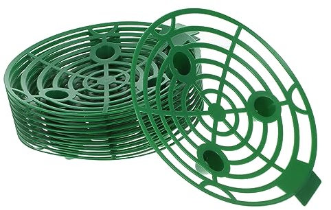 Mipcase 10pièces Support De Fraisier Lot de Supports De Plantes Ronds Anti-moisissure Accessoires De Jardinage pour Culture De Vert