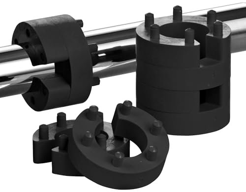 8x XENOHYPE PRO SCHWARZ 25mm Federwegsbegrenzer mit 6-Fach Positionierung Federwegbegrenzer Ø Innen: 25mm / Außen: 50mm