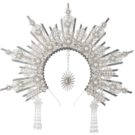 Fhkpsqkcn Couronne d'ange élégante multi-usages - Décoration de cheveux pour Halloween et costumes de mascarade