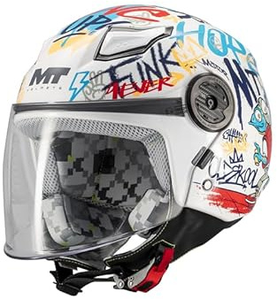 MT Helmets Lite – Casco Moto Infantil Ligero y Seguro con Interior Lavable, Cierre Micrométrico y Calota HIRP | Ideal para Scooter o Quad | Homologado ECE 22.06