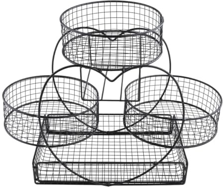 KIXZSAZ Soporte para frutero de varios niveles, para verduras, pan, frutas, aperitivos, huevos, cápsulas de café, cebolla, patata, pan, aperitivos y otros productos.