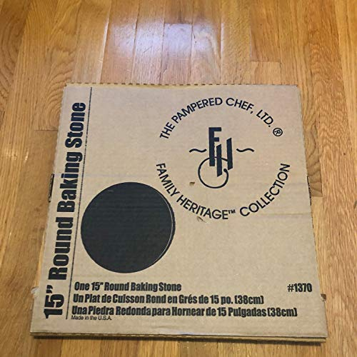 Pampered Chef 15 Large Flat Pizza Stoneware