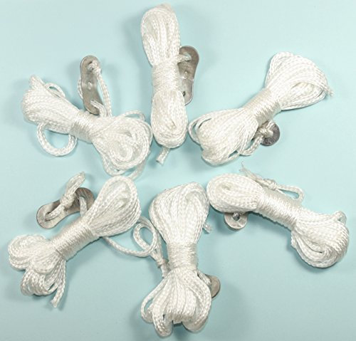 Unbekannt Abspannleine 12 Stück, je 3,5m Seil Zeltleine Sturmleine Spannleine Abspannseil 078