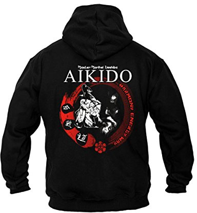 Dirty Ray Arts Martiaux Aikido Sweat Homme avec Capuche BDT20 (XL)
