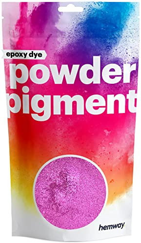 Hemway Epoxy Dye Powder Pigment Metallic Radiant Orchid Powder 50g | Mica Pigment for Resin, Epoxy, Polyurethane Paint, Jewellery & Resin Floors, Colour Enhancement
