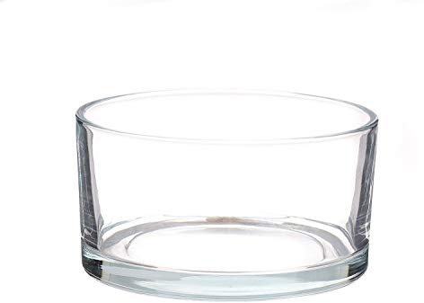 INNA-Glas Cuenco para Fruta Vera Air de Cristal, Transparente, 7,8cm, Ø15cm - Frutero Decorativo - Recipiente de Vidrio