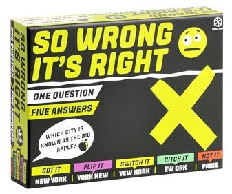 So Wrong It’s Right: The Trivia Game with A Difference for Kids 12+ and Adults – Card Games, Quiz Games, Best Board Games