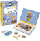 Janod Magnéti'Book Berufe-Magnetisches Lernspiel 48 Magnete + 16 Vorlagenkarten-Kinderspielzeug aus FSC-Pappe-Ab 3 Jahren, J02597, Mehrfarbig, Klein