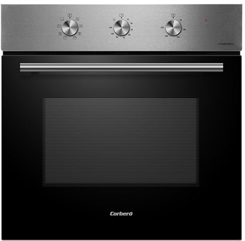 Corberó - Horno | CCHM350MFX | 65L | Hidrólisis | Multifunción con 8 Programas | Luz Interior | Fácil Limpieza | 3000W Potencia | Negro